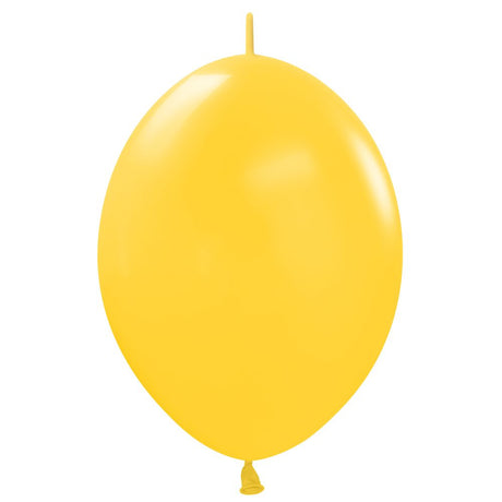Latex Balloons 6 Inch Sempertex Link-O-Loon Deluxe Honey Yellow