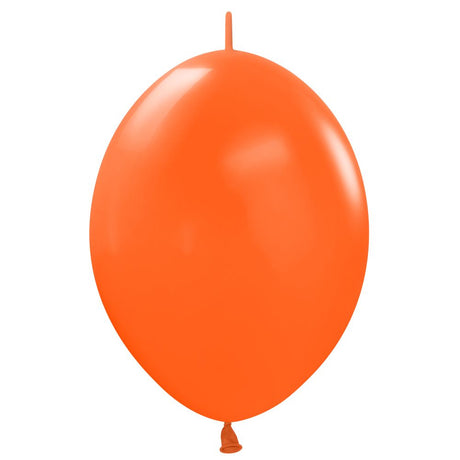 Latex Balloons 6 Inch Sempertex Link-O-Loon Fashion Orange