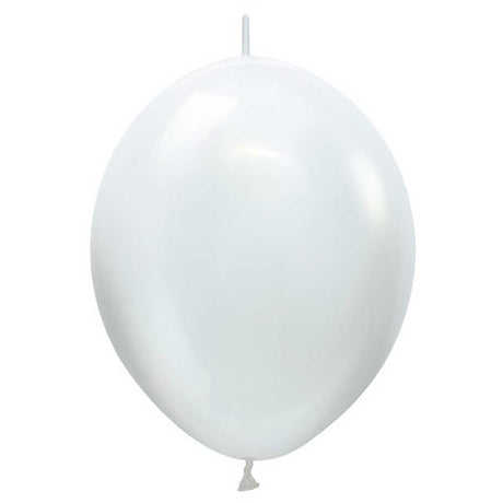 Latex Balloons 6 Inch Sempertex Link-O-Loon Pearl White