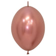 Latex Balloons 6 Inch Sempertex Link-O-Loon Reflex Rose Gold