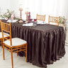 Ruffled Fitted Crushed Taffeta Tablecloth With Skirt