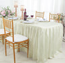 Ruffled Fitted Crushed Taffeta Tablecloth With Skirt