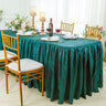 Ruffled Fitted Crushed Taffeta Tablecloth With Skirt