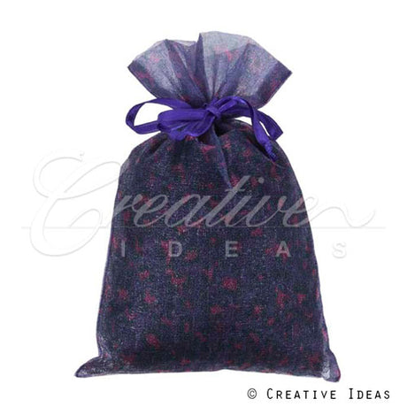 6" X 9" Organza Leopard Pouch-Sold By A Dozen Pieces ( 6 Pieces/Inner Pack) (Purple/Fuchsia)
