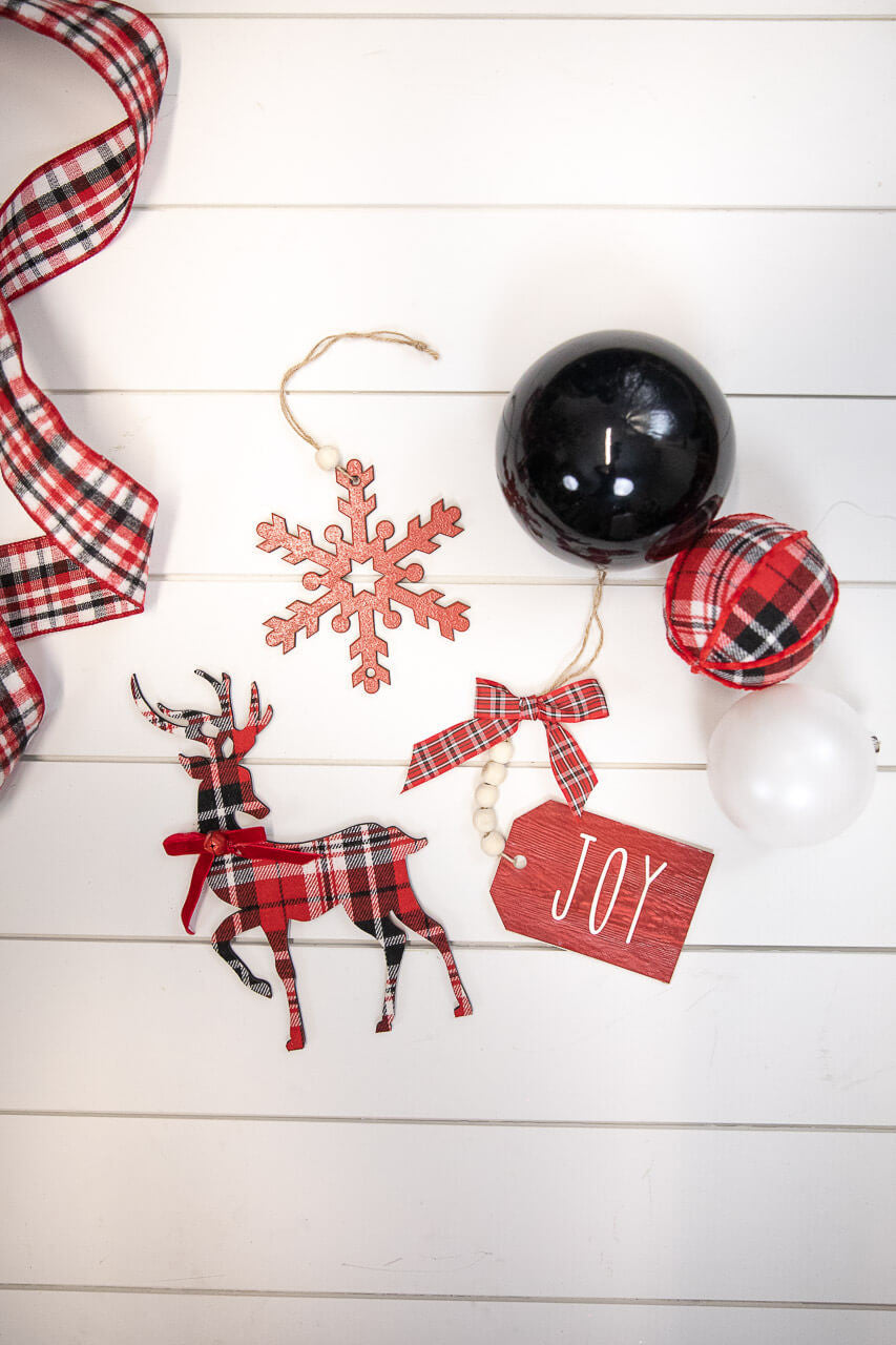 5.5 Inch Black Shatterproof Ornament Decorative Christmas Tree Hanging Ornament
