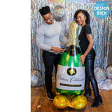 Foil Balloon Bubbly Wine Bottle AirLoonz