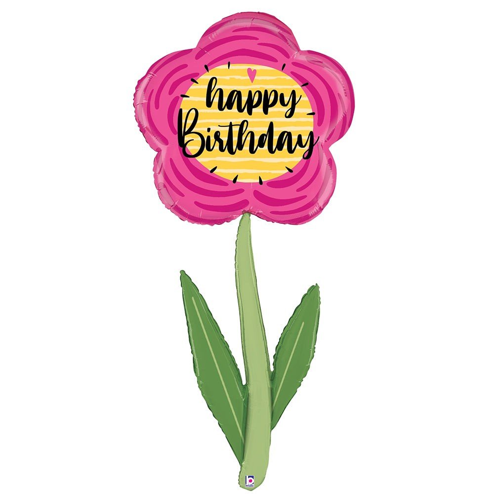 Foil Balloon Birthday Flower 60 Inch