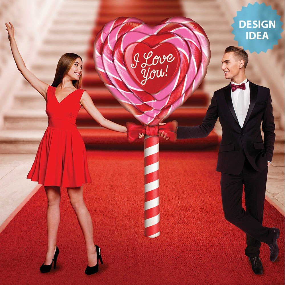 Foil Balloon 60 Inch Love Lollipop