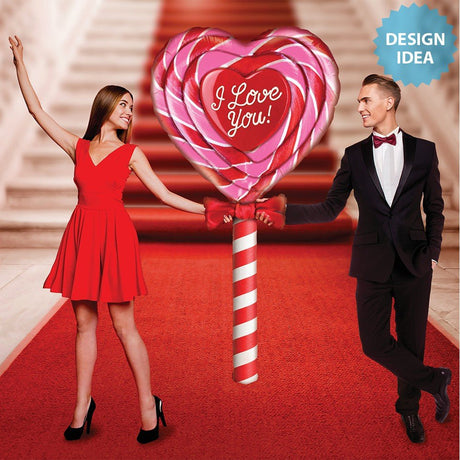 Foil Balloon 60 Inch Love Lollipop