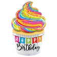 Foil Balloon Special Delivery Birthday Cupcake