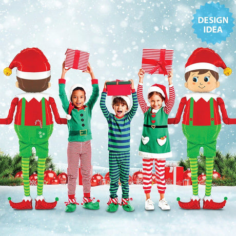 Elf Foil Balloon 60 Inch Special Delivery