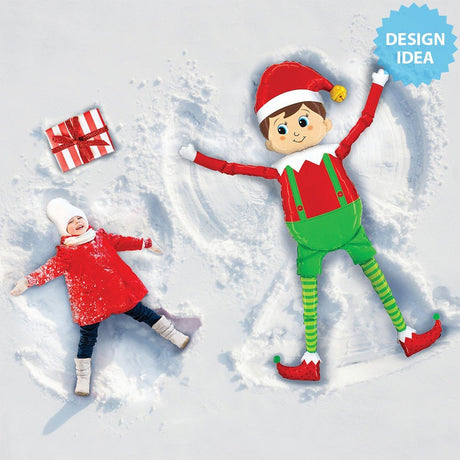 Elf Foil Balloon 60 Inch Special Delivery