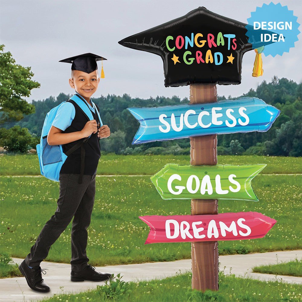 Graduation Foil Balloon Special Delivery Grad Signs