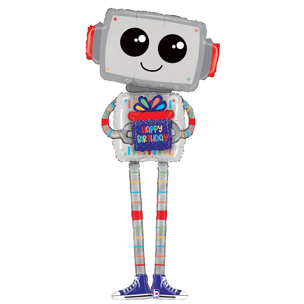 Foil Balloon Special Delivery Robot 60 Inch