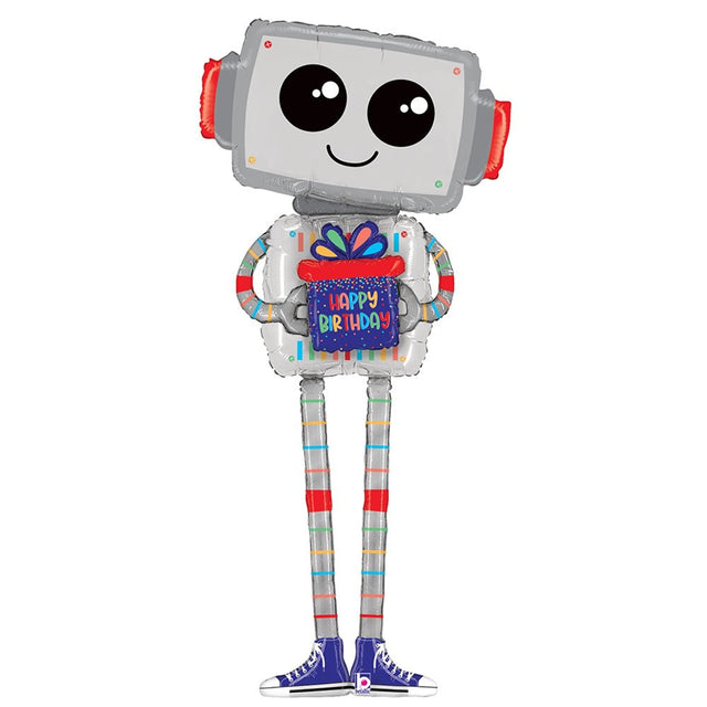Foil Balloon Special Delivery Robot 60 Inch