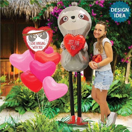 Foil Balloon Special Delivery Sloth