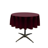 60" Round Poly Poplin Seamless Tablecloth Polyester Fabric - Seamless Round, Multiple Colors, 60" Diameter (1 Unit)