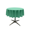 60" Round Poly Poplin Seamless Tablecloth Polyester Fabric - Seamless Round, Multiple Colors, 60" Diameter (1 Unit)