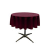 60" Round Poly Poplin Seamless Tablecloth Polyester Fabric - Seamless Round, Multiple Colors, 60" Diameter (1 Unit)