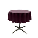 60" Round Poly Poplin Seamless Tablecloth Polyester Fabric - Seamless Round, Multiple Colors, 60" Diameter (1 Unit)