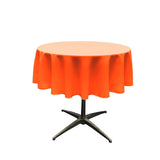 60" Round Poly Poplin Seamless Tablecloth Polyester Fabric - Seamless Round, Multiple Colors, 60" Diameter (1 Unit)