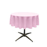60" Round Poly Poplin Seamless Tablecloth Polyester Fabric - Seamless Round, Multiple Colors, 60" Diameter (1 Unit)