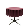 60" Round Poly Poplin Seamless Tablecloth Polyester Fabric - Seamless Round, Multiple Colors, 60" Diameter (1 Unit)