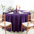 Round Crushed Taffeta Tablecloth
