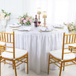 Round Crushed Taffeta Tablecloth