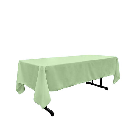 Polyester Poplin Fabric - Rectangular Tablecloth, 60" X 102", Seamless, Serged Edge (1 Piece)