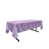 Polyester Poplin Fabric - Rectangular Tablecloth, 60" X 102", Seamless, Serged Edge (1 Piece)