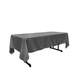 Polyester Poplin Fabric - Rectangular Tablecloth, 60" X 102", Seamless, Serged Edge (1 Piece)