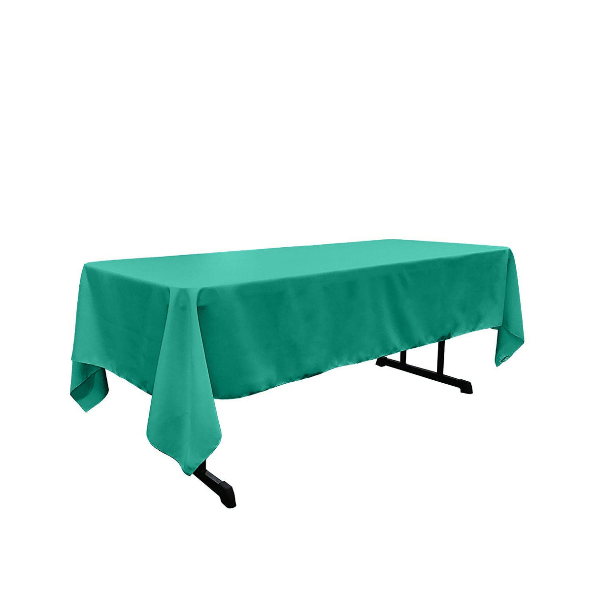 Polyester Poplin Fabric - Rectangular Tablecloth, 60" X 102", Seamless, Serged Edge (1 Piece)