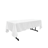 Polyester Poplin Fabric - Rectangular Tablecloth, 60" X 108" (1 Piece)