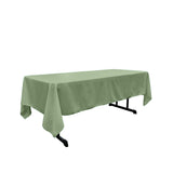 Polyester Poplin Fabric - Rectangular Tablecloth, 60" X 144", Color Options (1 Piece)
