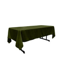 Rectangular Polyester Poplin Fabric - 60" X 84", Seamless, Serged Edge, Multiple Colors (1 Piece)