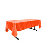 Rectangular Polyester Poplin Fabric - 60" X 84", Seamless, Serged Edge, Multiple Colors (1 Piece)