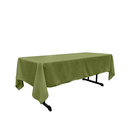 Rectangular Polyester Poplin Fabric - 60" X 84", Seamless, Serged Edge, Multiple Colors (1 Piece)