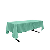 Rectangular Polyester Poplin Fabric - 60" X 84", Seamless, Serged Edge, Multiple Colors (1 Piece)