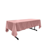 Rectangular Polyester Poplin Fabric - 60" X 90", Seamless, Serged Edge, Multiple Colors (1 Piece)