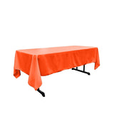 Rectangular Polyester Poplin Fabric - 60" X 90", Seamless, Serged Edge, Multiple Colors (1 Piece)