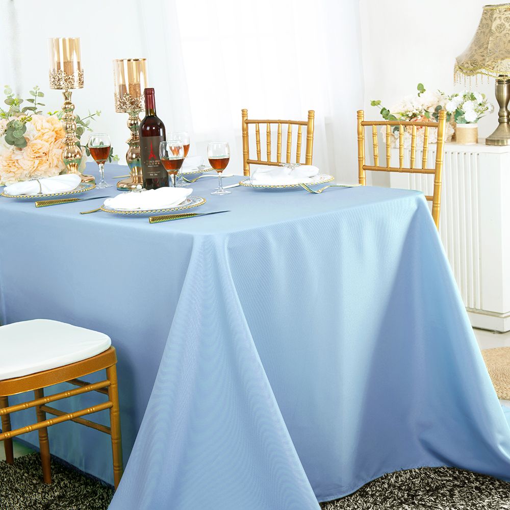 Elegant Striped Jacquard Rectangular Tablecloth