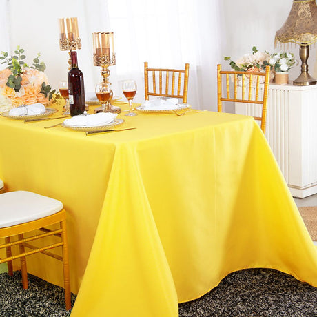 Seamless Premium Polyester Rectangular Tablecloth