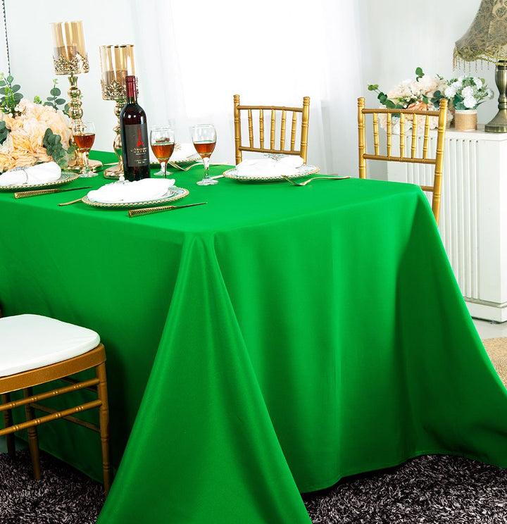Seamless Premium Polyester Rectangular Tablecloth