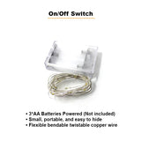 20 LED Copper String Light Battery Operated - Yellow