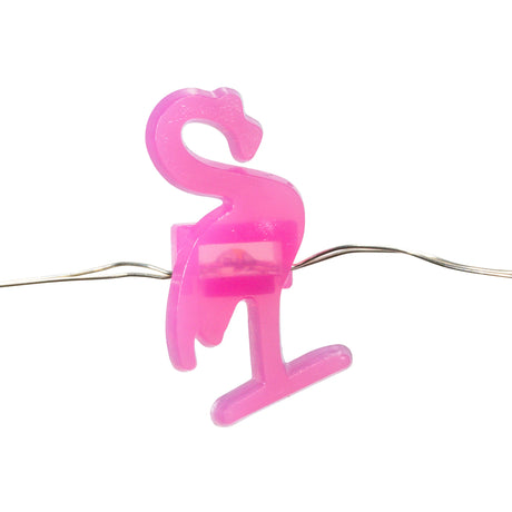20 LED Flamingo String Lights – Battery Operated