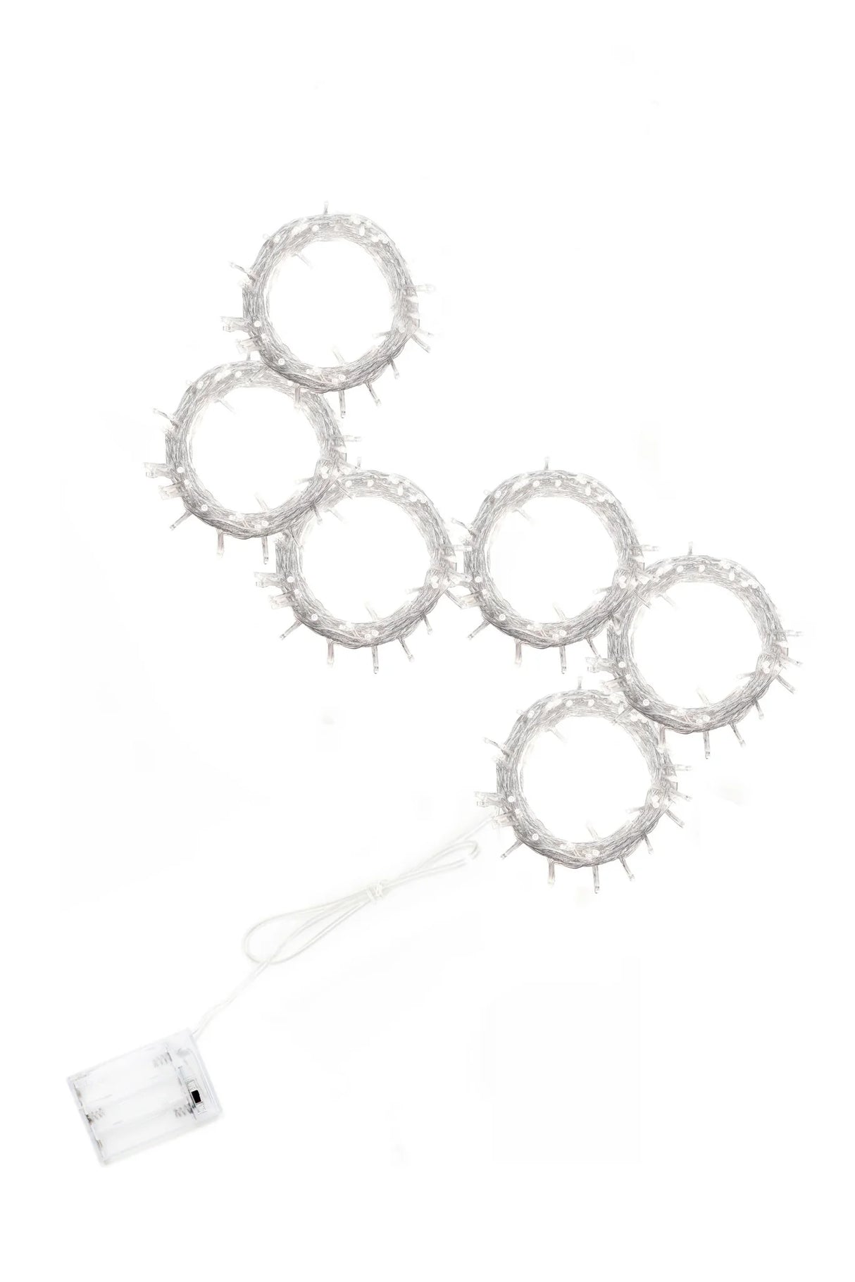 Battery Operated 96 LED 6-Strand Curtain Light – Halloween Décor