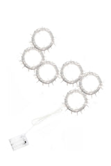 96 LED 6 Strand Curtain Light Battery Operated