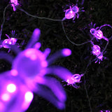 10 LED String Light Spider – Battery Operated, White/Purple