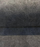 Belgian Linen Drifter Gotham Black Linen Fabric - Shabby Chic, 56" Width (By The Yard)